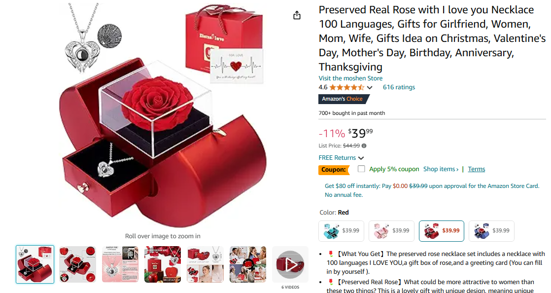 eternal rose gifts