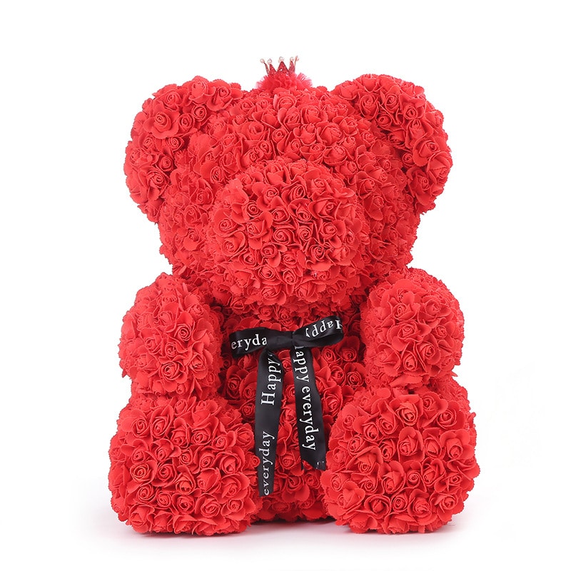 Classic 70cm Rose Bear-Red - sweetie-roses - China Most Experience ...