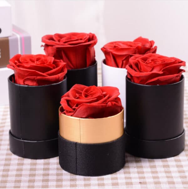 Rosa Eterna In Metallo Per Sempre, Regalo Di Compleanno Per Ragazza, Con Targhetta, Altezza 14 Cm