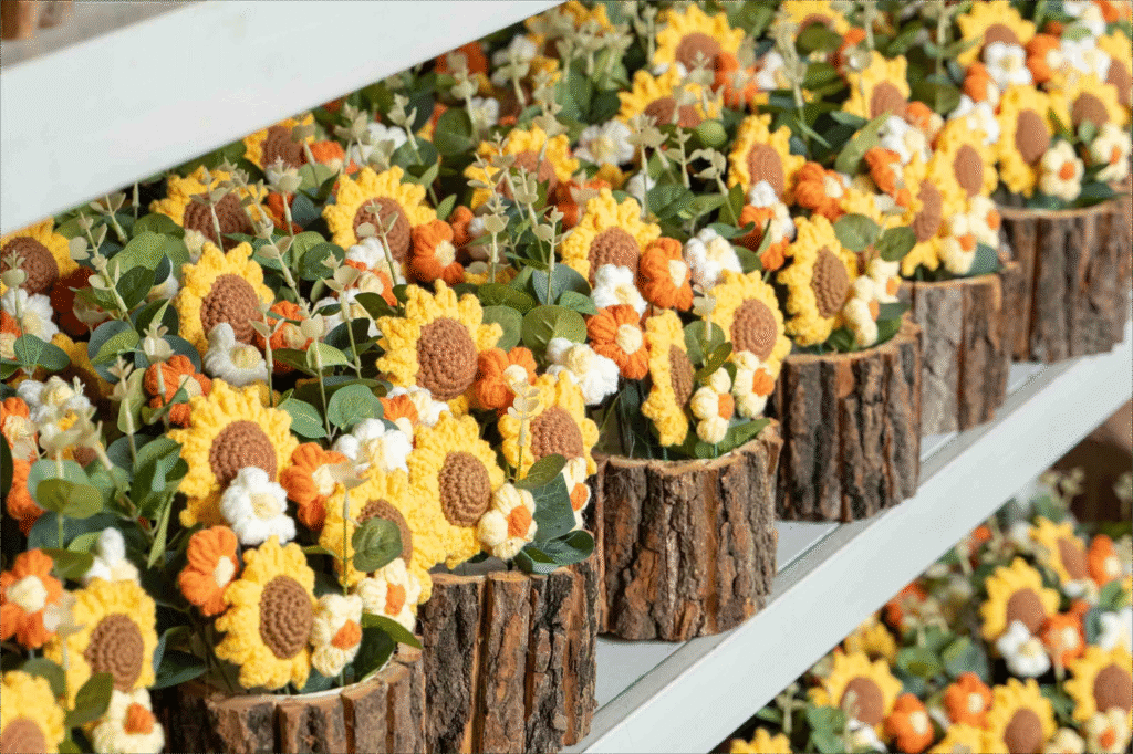 crochet flower manufacturer