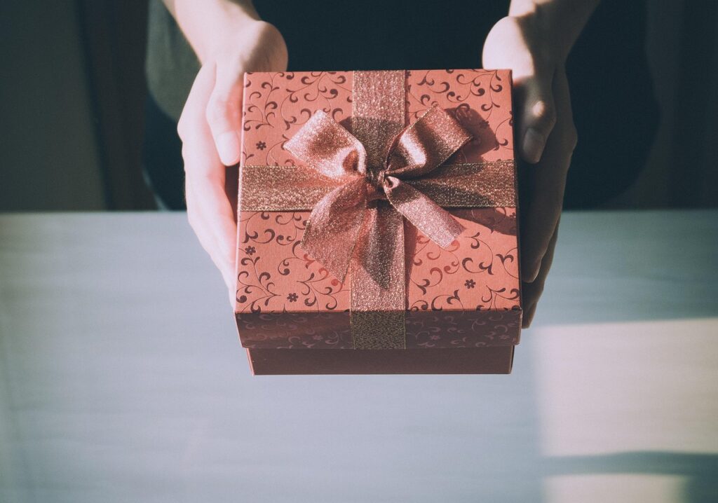 gift, box, happy birthday, ribbon