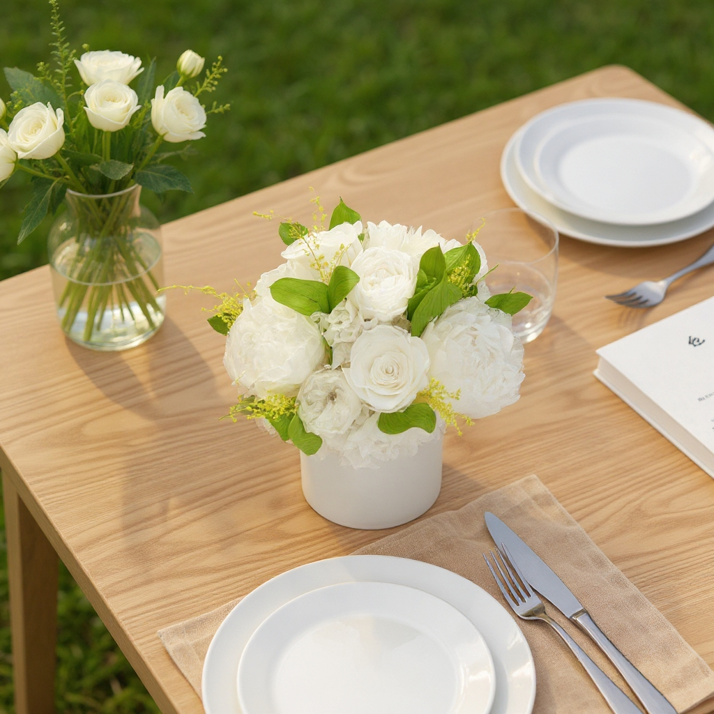 dinning table flower