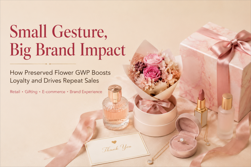 preserved flower gifts for GWP