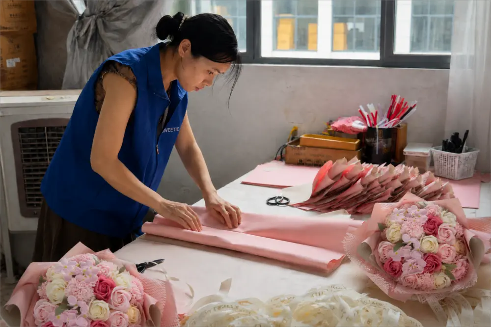 soap flower factory