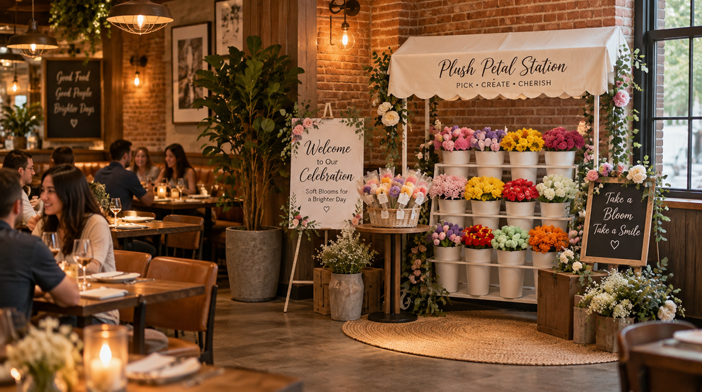 restaurant flower bar solution